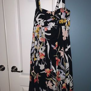 Black floral dress